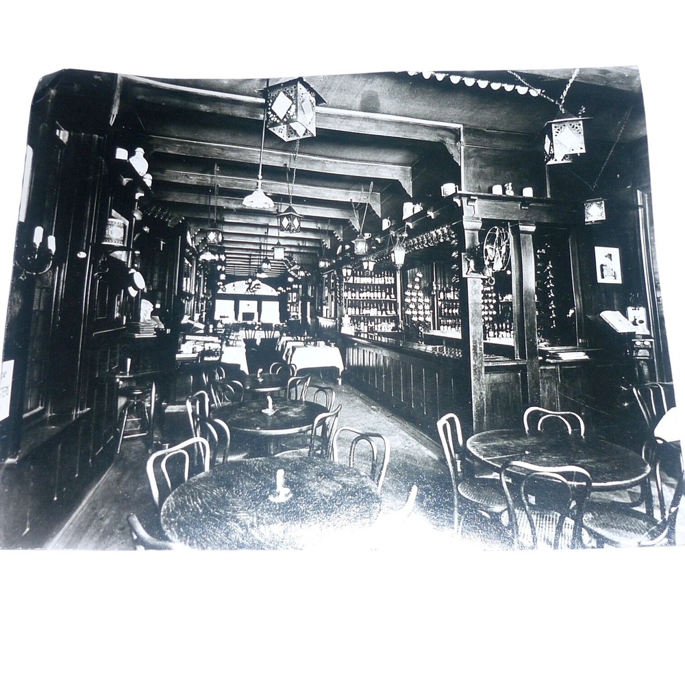 Vintage 1918 Snapshot Photo New York Tavern Interior Bar Paramount Hotel NYC